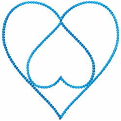 Hearts Embroidery Design 10